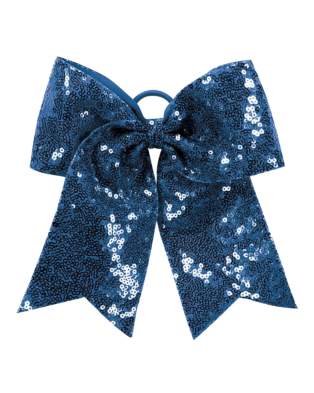 COPLEY CHEER BOW - NAVY SEQUIN
