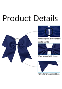 CHEER BOW - NAVY