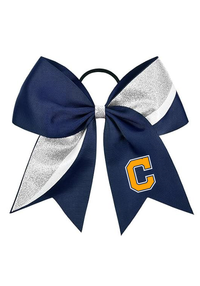 GLITTER CHEER BOW - NAVY