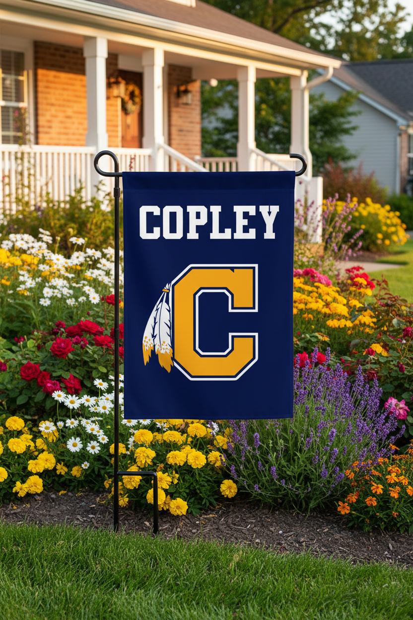 Copley Garden Flag Scene
