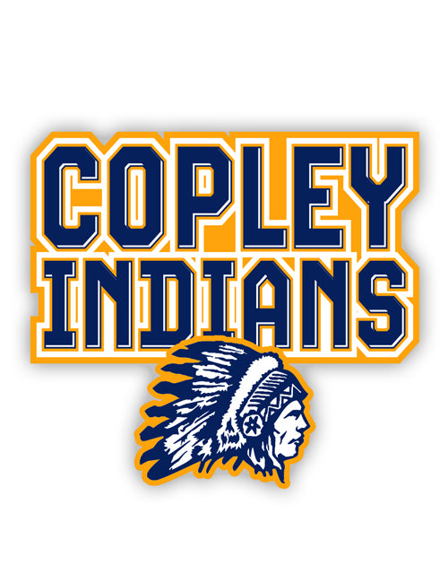 COPLEY INDIANS DECAL